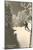 Sun Valley, Idaho, Cross Country Skier-null-Mounted Art Print