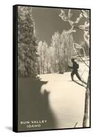 Sun Valley, Idaho, Cross Country Skier-null-Framed Stretched Canvas