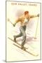 Sun Valley, Idaho, Cross Country Skier-null-Mounted Art Print