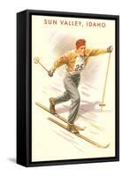 Sun Valley, Idaho, Cross Country Skier-null-Framed Stretched Canvas