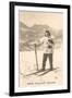 Sun Valley, Idaho, Girl Skiing with Cat-null-Framed Art Print