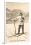 Sun Valley, Idaho, Girl Skiing with Cat-null-Framed Art Print