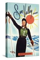 Sun Valley, Idaho - Gretchen Fraser Advertisement Poster-Lantern Press-Stretched Canvas