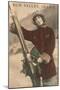 Sun Valley, Idaho, Lady Skier with Leopard Cuffs-null-Mounted Art Print