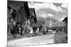 Sun Valley, Idaho - Main Street View of Challenger Inn-Lantern Press-Mounted Premium Giclee Print