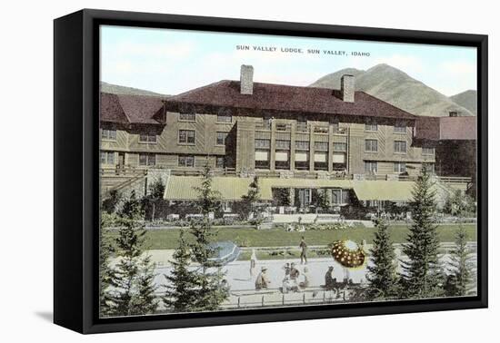 Sun Valley, Idaho, Resort Lodge-null-Framed Stretched Canvas