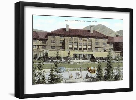 Sun Valley, Idaho, Resort Lodge-null-Framed Art Print