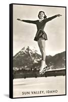 Sun Valley, Idaho, Skater in Air-null-Framed Stretched Canvas