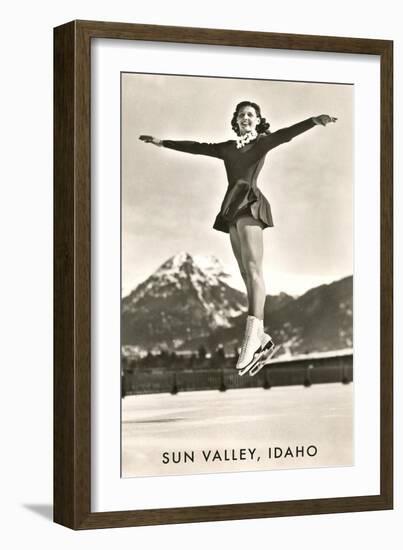 Sun Valley, Idaho, Skater in Air-null-Framed Art Print