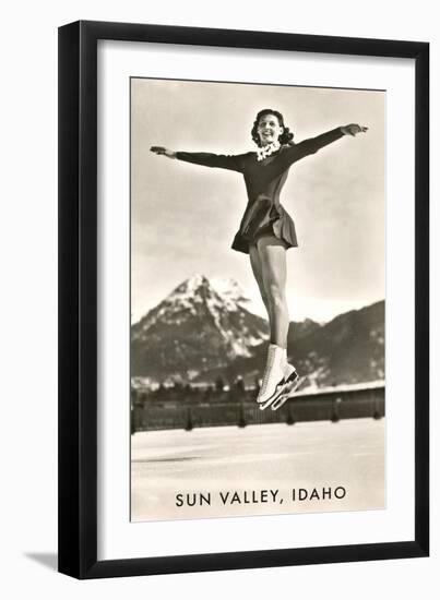 Sun Valley, Idaho, Skater in Air-null-Framed Art Print