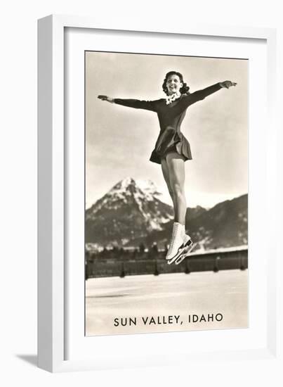 Sun Valley, Idaho, Skater in Air-null-Framed Art Print