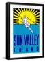 Sun Valley, Idaho, Skier Graphic-null-Framed Art Print