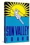 Sun Valley, Idaho, Skier Graphic-null-Stretched Canvas