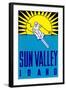 Sun Valley, Idaho, Skier Graphic-null-Framed Art Print