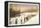 Sun Valley, Idaho, Skiers in Line-null-Framed Stretched Canvas