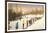 Sun Valley, Idaho, Skiers in Line-null-Framed Art Print