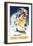 Sun Valley, Idaho - Sonja Henje Montage of Sun Valley Poster-Lantern Press-Framed Art Print