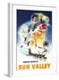 Sun Valley, Idaho - Sonja Henje Montage of Sun Valley Poster-Lantern Press-Framed Art Print