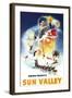 Sun Valley, Idaho - Sonja Henje Montage of Sun Valley Poster-Lantern Press-Framed Art Print