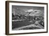 Sun Valley, Idaho - Sun Valley Lodge View of the Village-Lantern Press-Framed Art Print