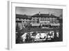 Sun Valley, Idaho - View of Lodge and Ice Rink-Lantern Press-Framed Art Print