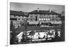 Sun Valley, Idaho - View of Lodge and Ice Rink-Lantern Press-Framed Art Print