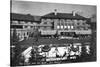 Sun Valley, Idaho - View of Lodge and Ice Rink-Lantern Press-Stretched Canvas