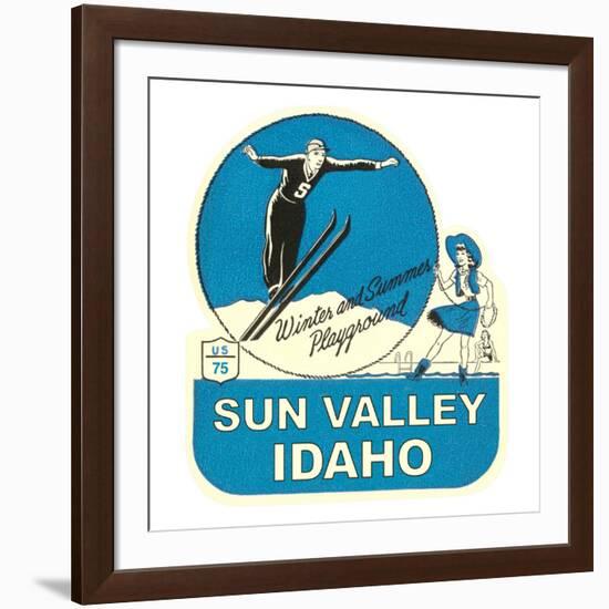 Sun Valley, Idaho, Winter and Summer Playground-null-Framed Art Print