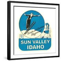 Sun Valley, Idaho, Winter and Summer Playground-null-Framed Art Print