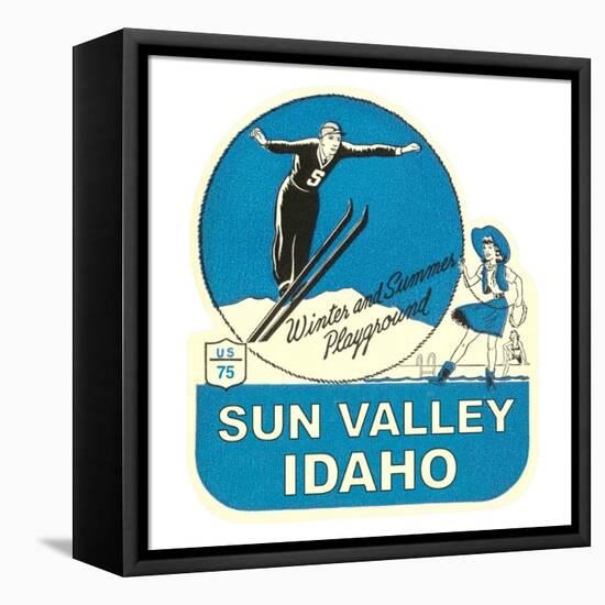 Sun Valley, Idaho, Winter and Summer Playground-null-Framed Stretched Canvas