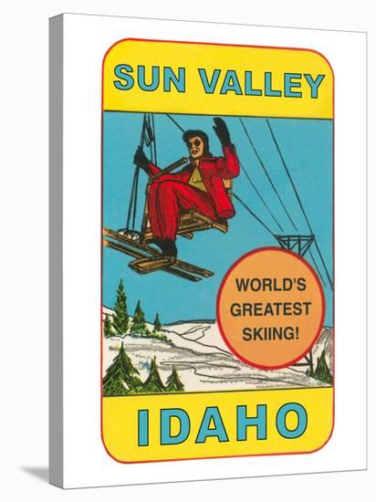 Sun Valley, Idaho, World's Greatest Skiing, Ski Lift-null-Stretched Canvas