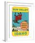 Sun Valley, Idaho, World's Greatest Skiing, Ski Lift-null-Framed Premium Giclee Print