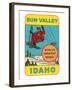 Sun Valley, Idaho, World's Greatest Skiing, Ski Lift-null-Framed Premium Giclee Print