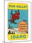 Sun Valley, Idaho, World's Greatest Skiing, Ski Lift-null-Mounted Art Print