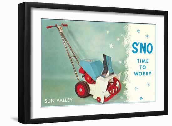 Sun Valley, S'No Time to Worry-null-Framed Premium Giclee Print