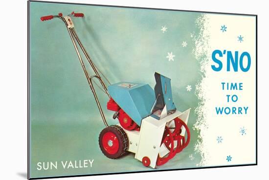 Sun Valley, S'No Time to Worry-null-Mounted Premium Giclee Print