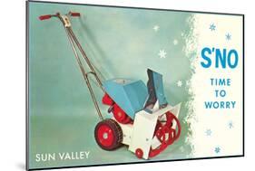 Sun Valley, S'No Time to Worry-null-Mounted Premium Giclee Print