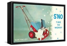Sun Valley, S'No Time to Worry-null-Framed Stretched Canvas