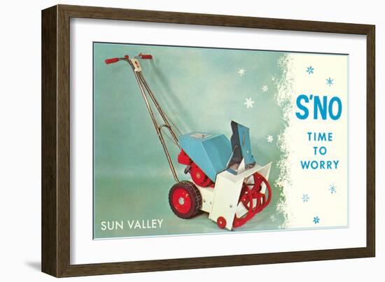 Sun Valley, S'No Time to Worry-null-Framed Art Print