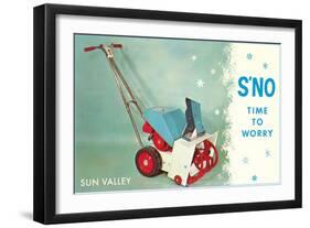 Sun Valley, S'No Time to Worry-null-Framed Art Print