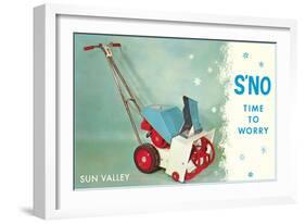 Sun Valley, S'No Time to Worry-null-Framed Art Print