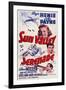 Sun Valley Serenade, from Top: Sonja Henie, John Payne, Glenn Miller, 1941-null-Framed Art Print