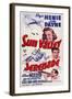 Sun Valley Serenade, from Top: Sonja Henie, John Payne, Glenn Miller, 1941-null-Framed Art Print