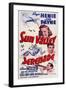 Sun Valley Serenade, from Top: Sonja Henie, John Payne, Glenn Miller, 1941-null-Framed Art Print