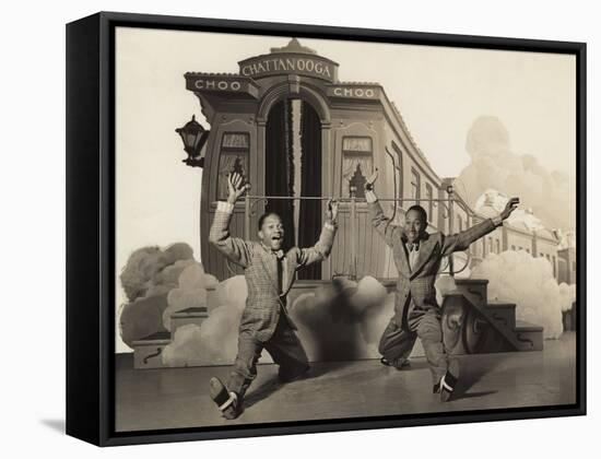 Sun Valley Serenade, Nicholas Brothers, 1941, Doing A Dancing Split-null-Framed Stretched Canvas