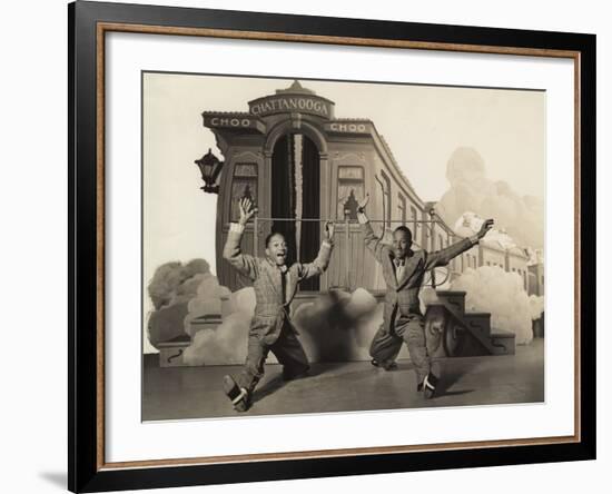 Sun Valley Serenade, Nicholas Brothers, 1941, Doing A Dancing Split-null-Framed Photo