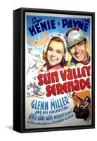 Sun Valley Serenade, Sonja Henie, John Payne, Glenn Miller, 1941-null-Framed Stretched Canvas