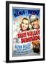 Sun Valley Serenade, Sonja Henie, John Payne, Glenn Miller, 1941-null-Framed Art Print