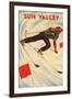 Sun Valley Skier-null-Framed Art Print