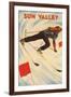 Sun Valley Skier-null-Framed Art Print